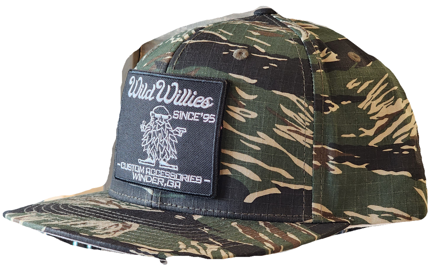 Willies 95 Double Velcro Patch Flat Brim Hat