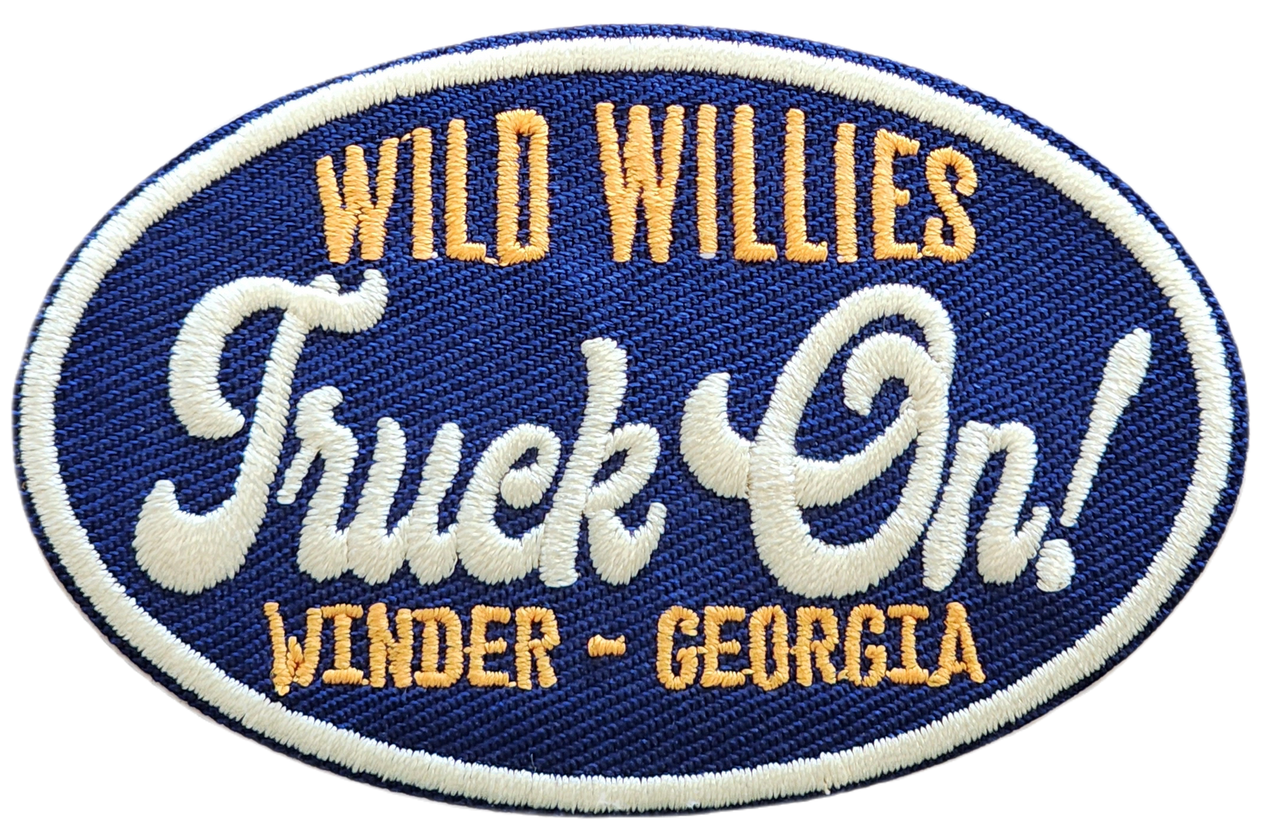 Wild Willies Truck On Oval Single Patch