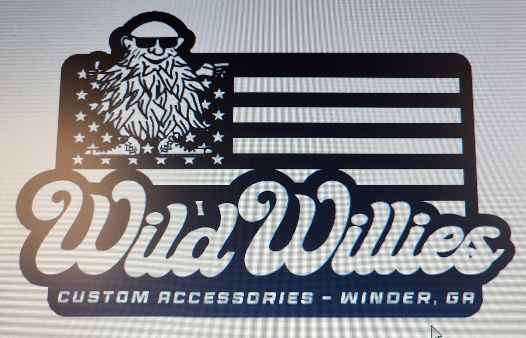 Wild Willies Flag Decal