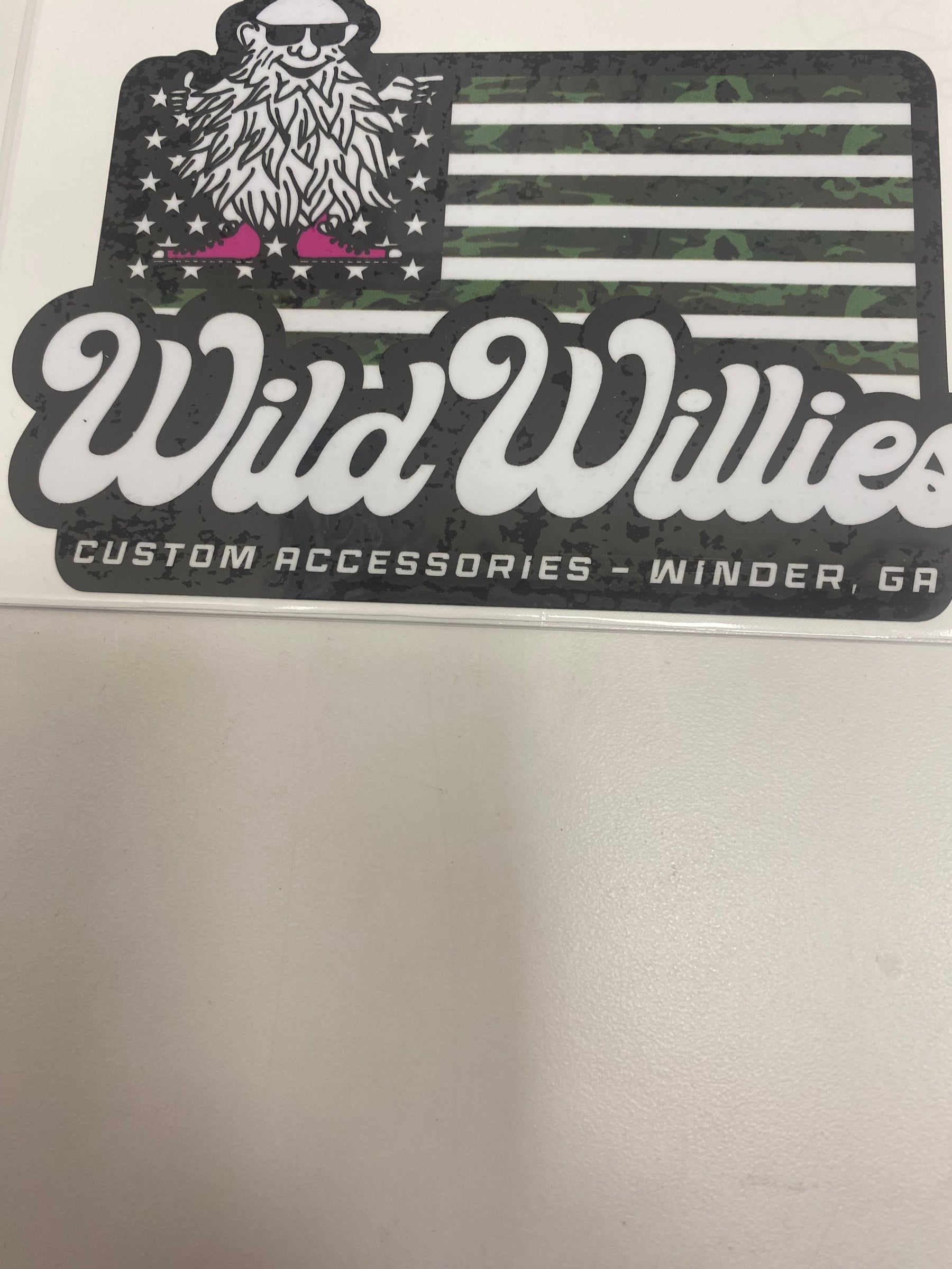 Wild Willies Flag Decal