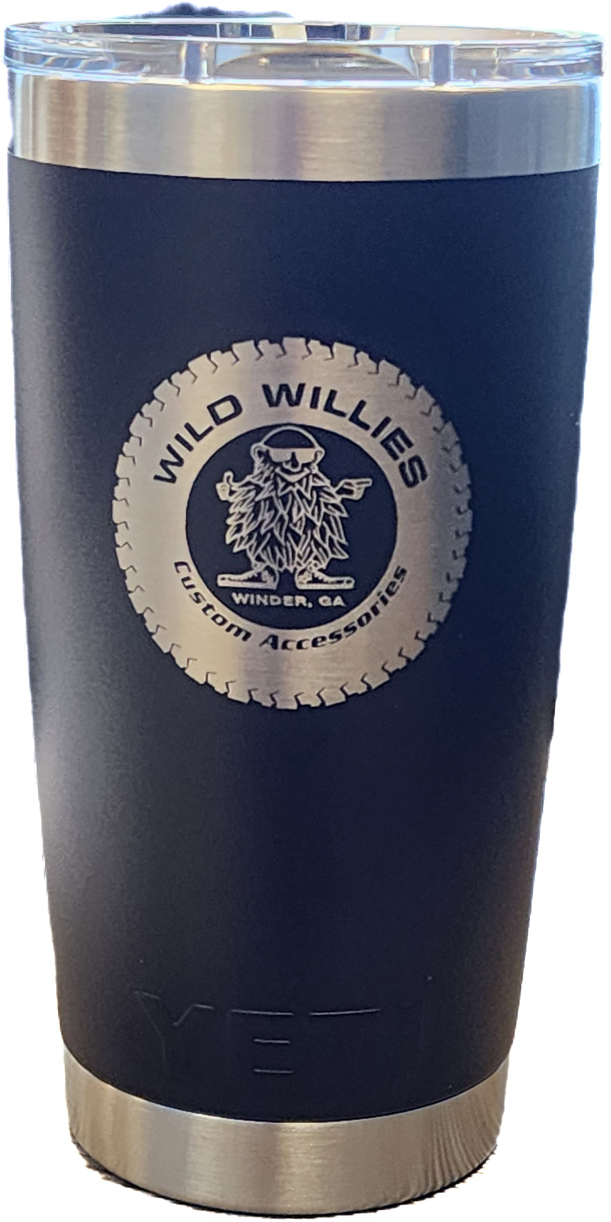 Yeti- Wild Willies Rambler 20 Oz-Black Custom Logo