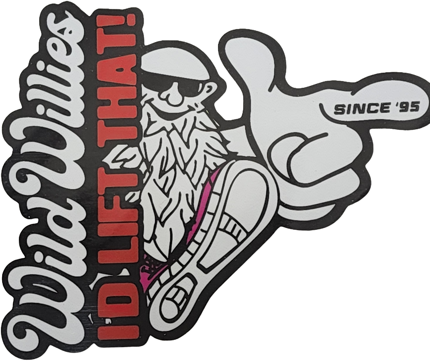 Wild Willies-I'D Lift That- Finger image-Decal