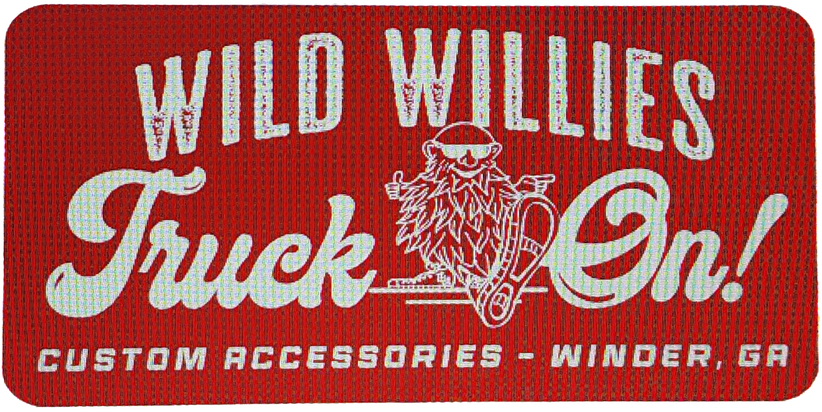 Wild Willies Truck On Decal