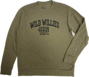 Wild Willies Arch Logo Block Letters Unisex Malibu Sweatshirt