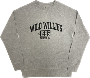 Wild Willies Arch Logo w Block Letters Raglan Sleeve