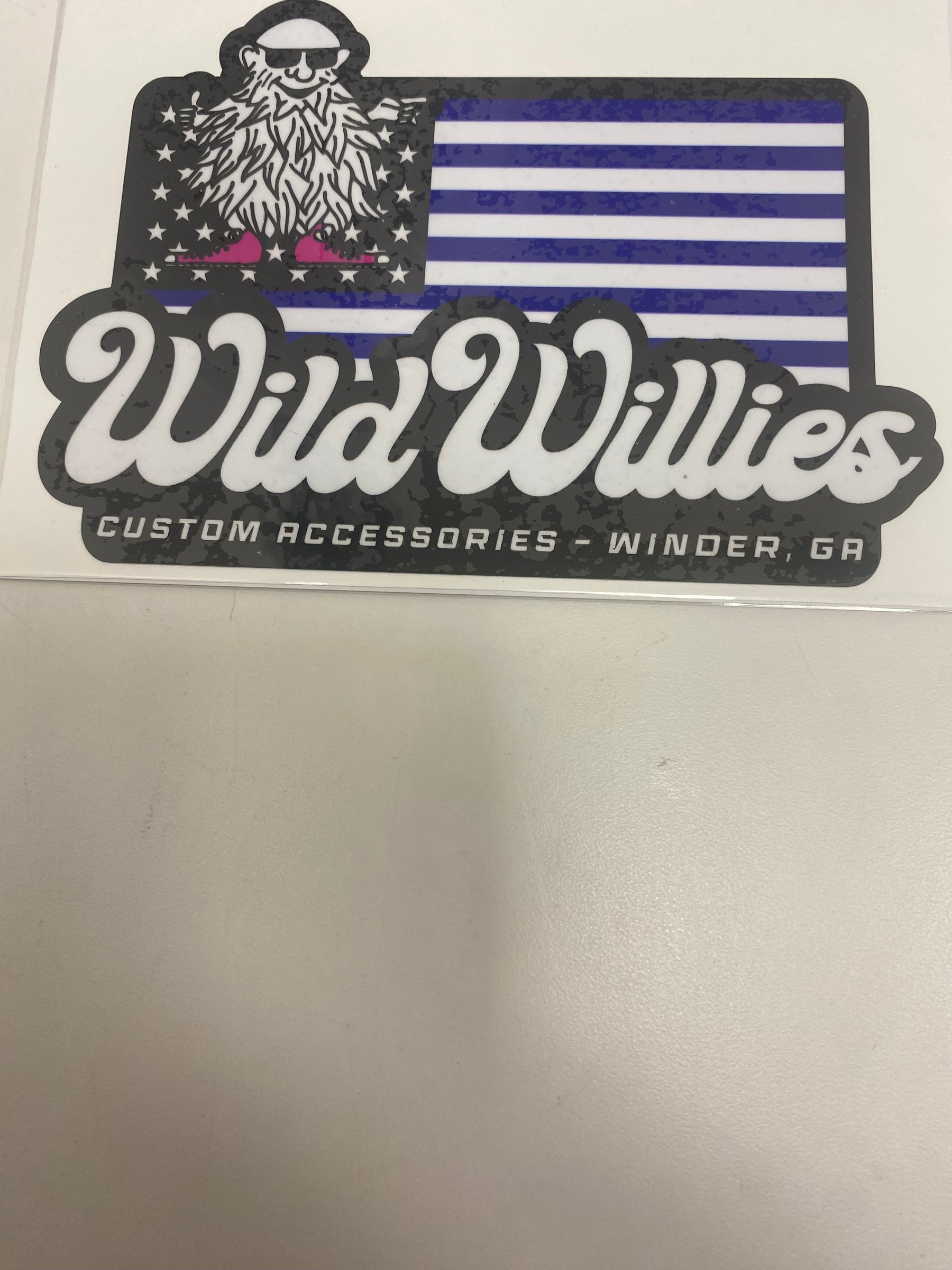 Wild Willies Flag Decal