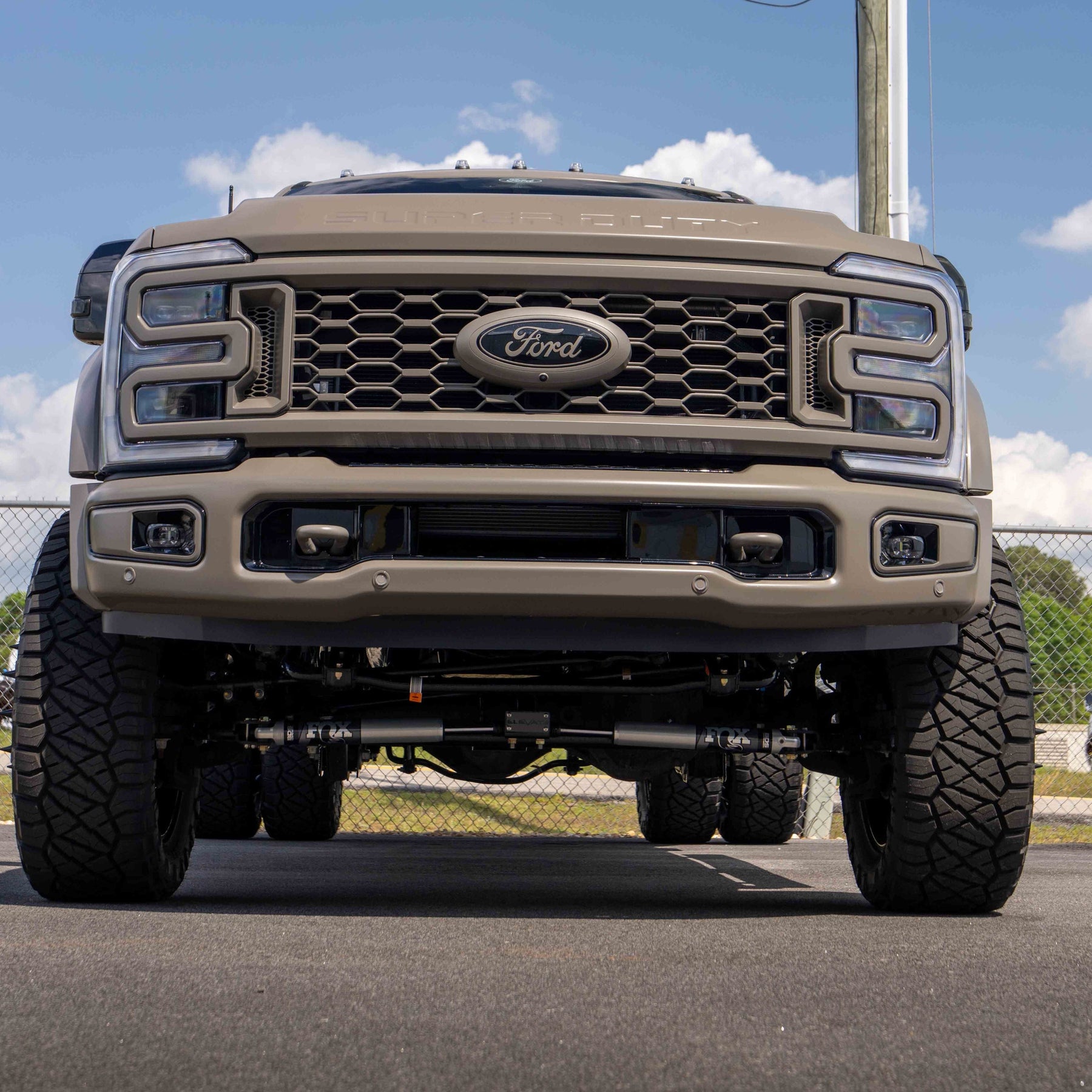 F450 platinum plus marsh gray Paint matched front grill