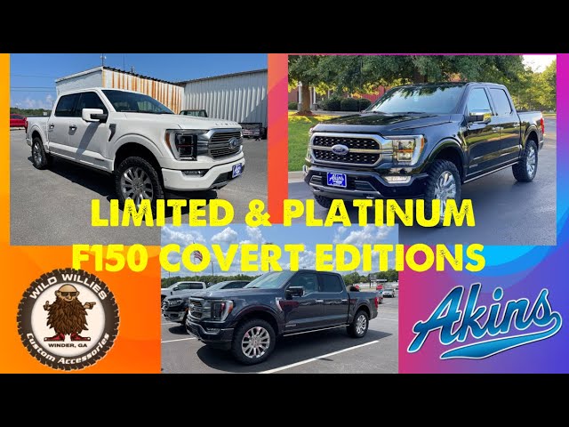 2021 Ford F150 Platinum & Limited COVERT Editions Leveled on 34s