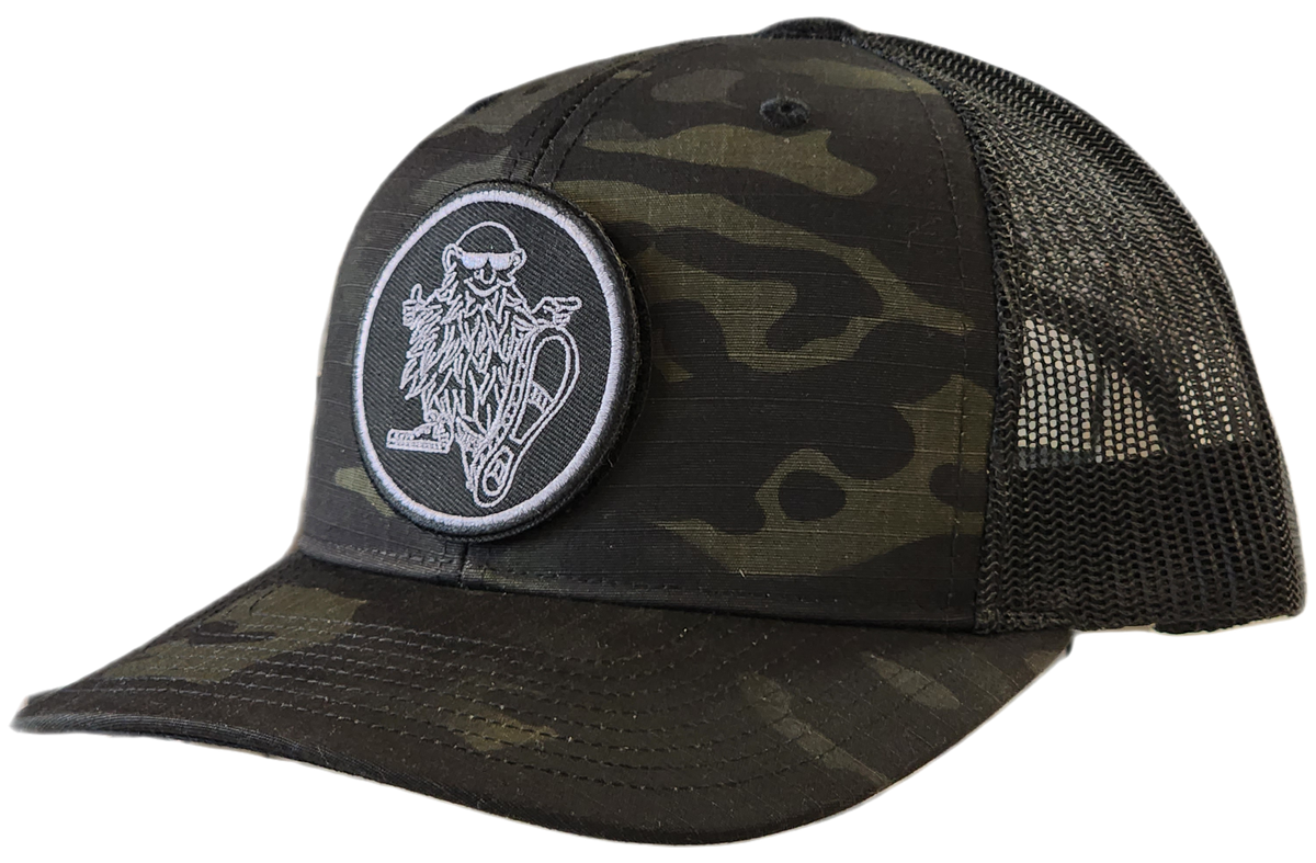 Willies Coin Patch Multi Camo Trucker Hat