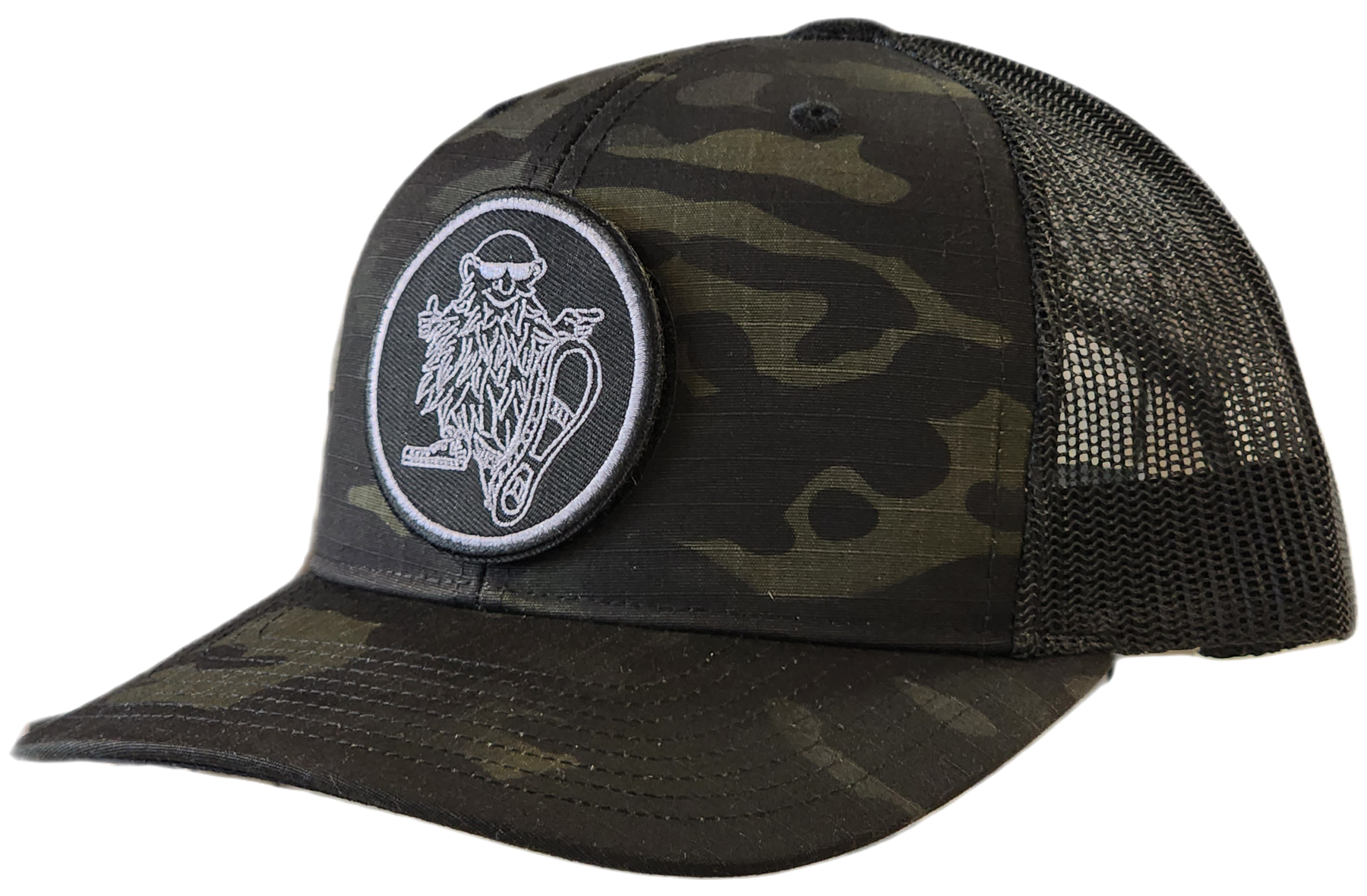 Willies Coin Patch Multi Camo Trucker Hat