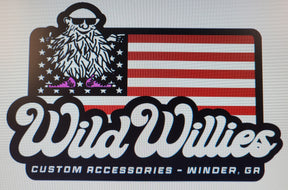 Wild Willies Flag Decal