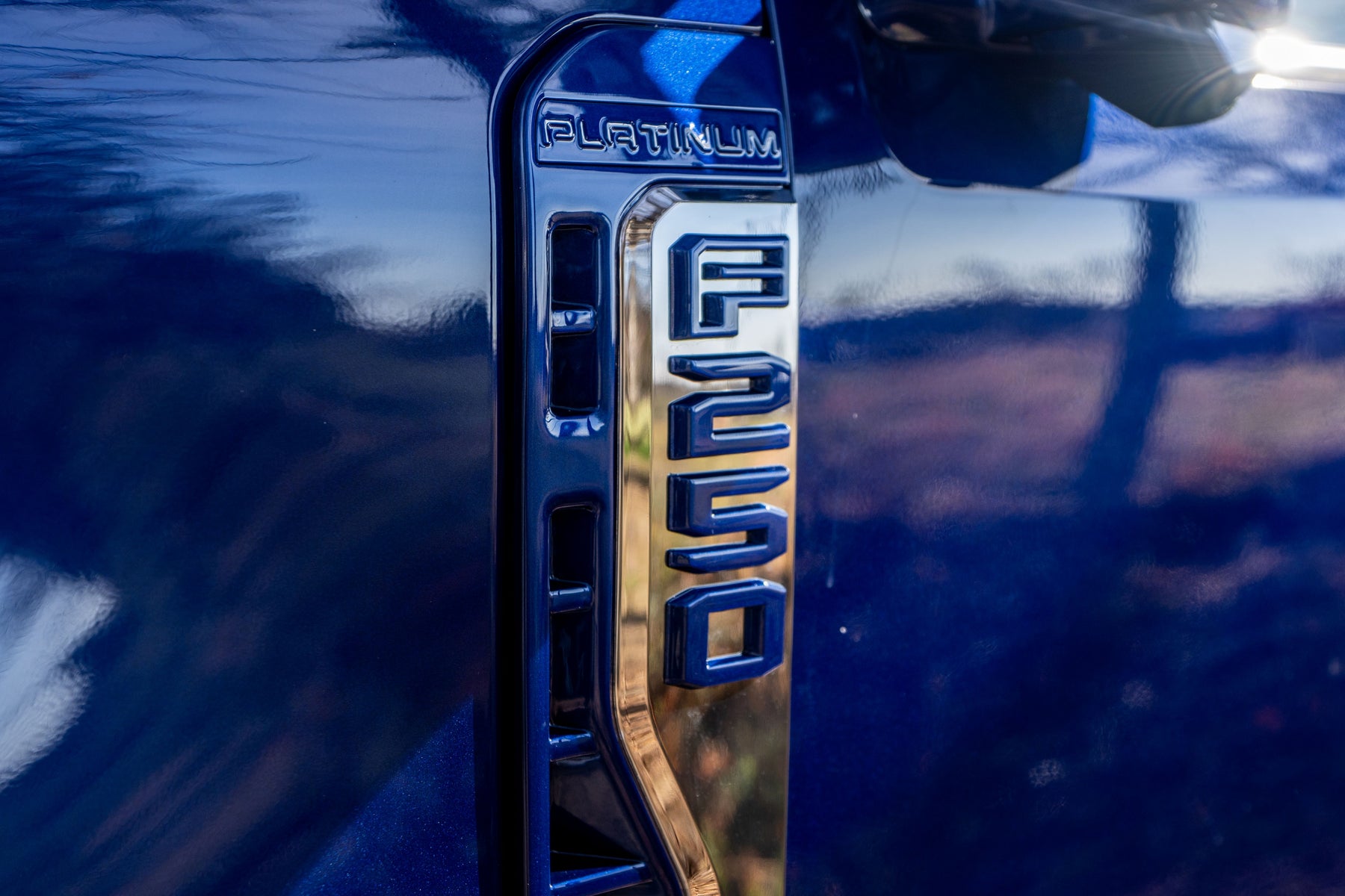 Custom painted emblems 2026 F-250 Platinum Plus