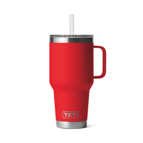 Yeti-35 oz Rambler Straw Mug with Straw Lid