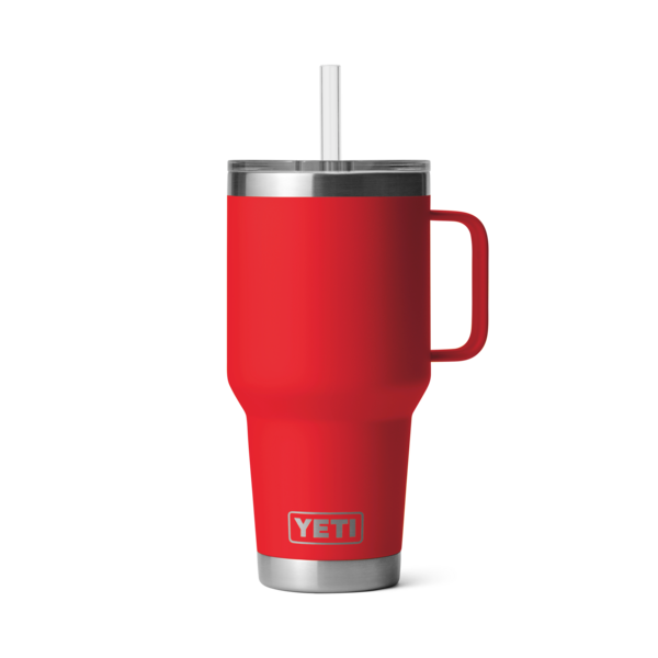 Yeti-35 oz Rambler Straw Mug with Straw Lid