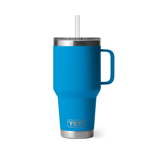 Yeti-35 oz Rambler Straw Mug with Straw Lid