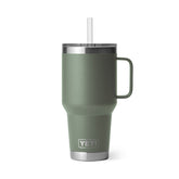 Yeti-35 oz Rambler Straw Mug with Straw Lid