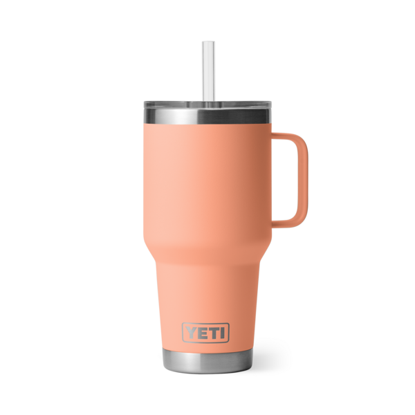 Yeti-35 oz Rambler Straw Mug with Straw Lid