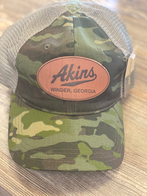 Multi Cam Leather Patch Hat Assortment