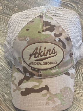 Multi Cam Leather Patch Hat Assortment