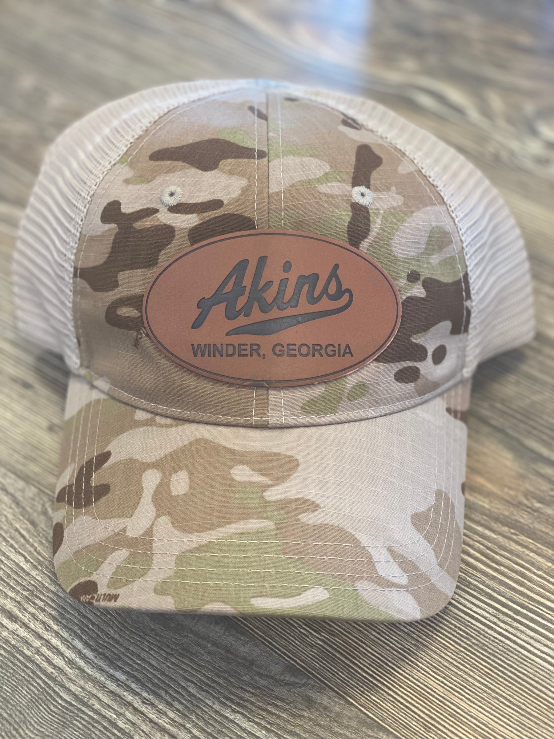 Multi Cam Leather Patch Hat Assortment