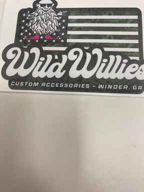 Wild Willies Flag Decal
