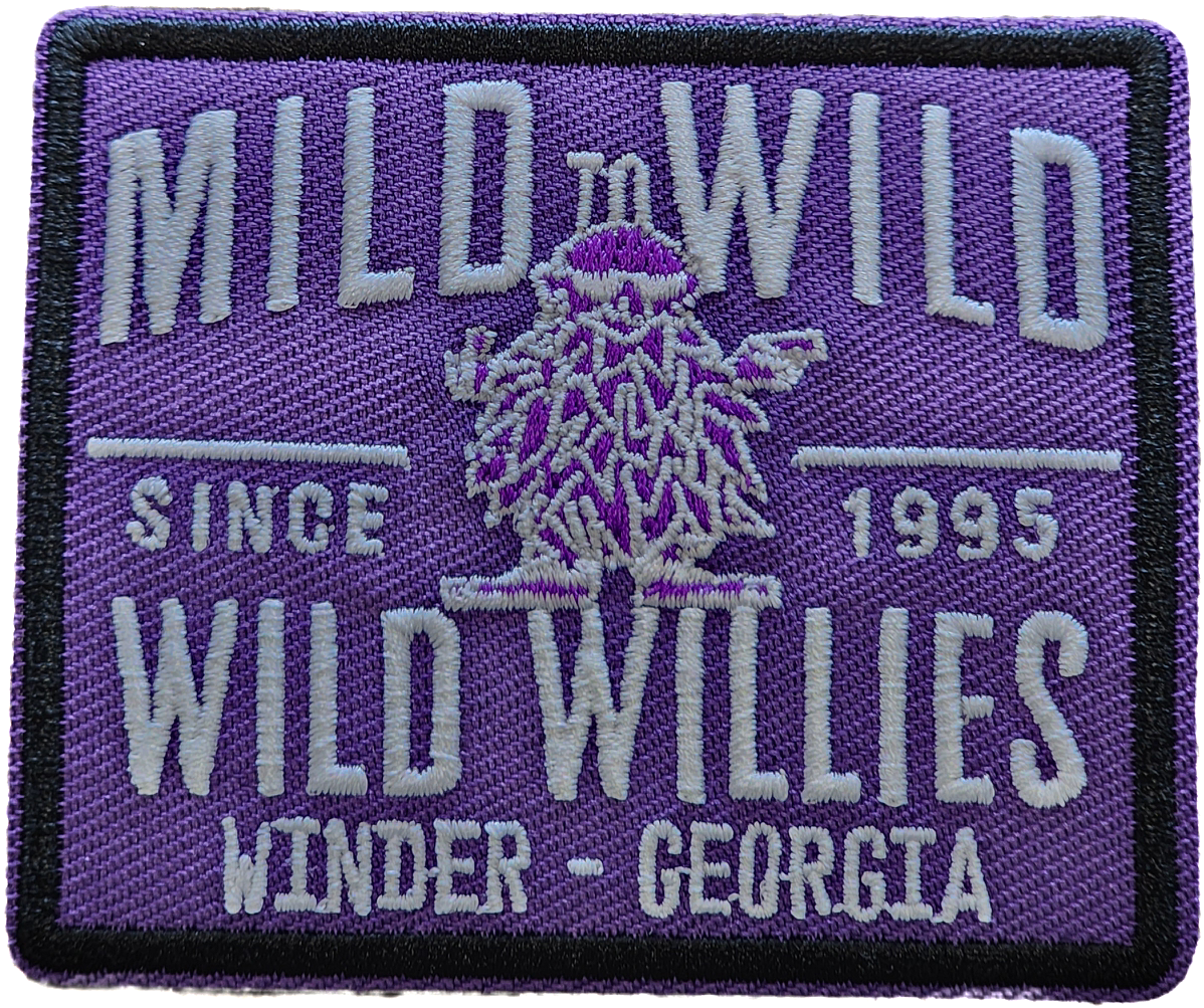 Willies Double Velcro Mild to Wild Square Patch Single