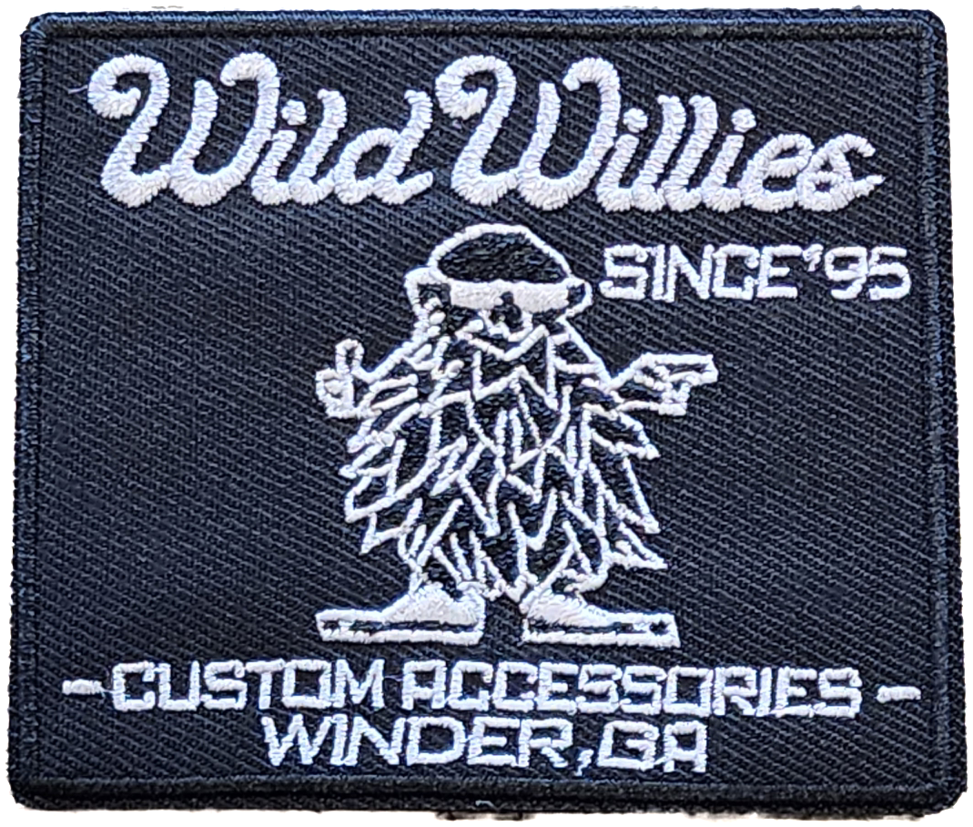 Wild Willies Icon Patch Black and Silver Series