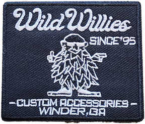 Wild Willies Icon Patch Black and Silver Series