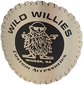YETI- Wild Willies Rambler 20 Oz-Black Custom Logo