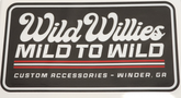 Wild Willies Mild To Wild-Rectangle Decal