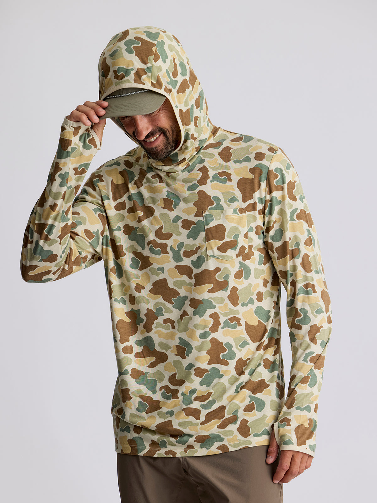 Free Fly Bamboo Lightweight Hoodie- Camo