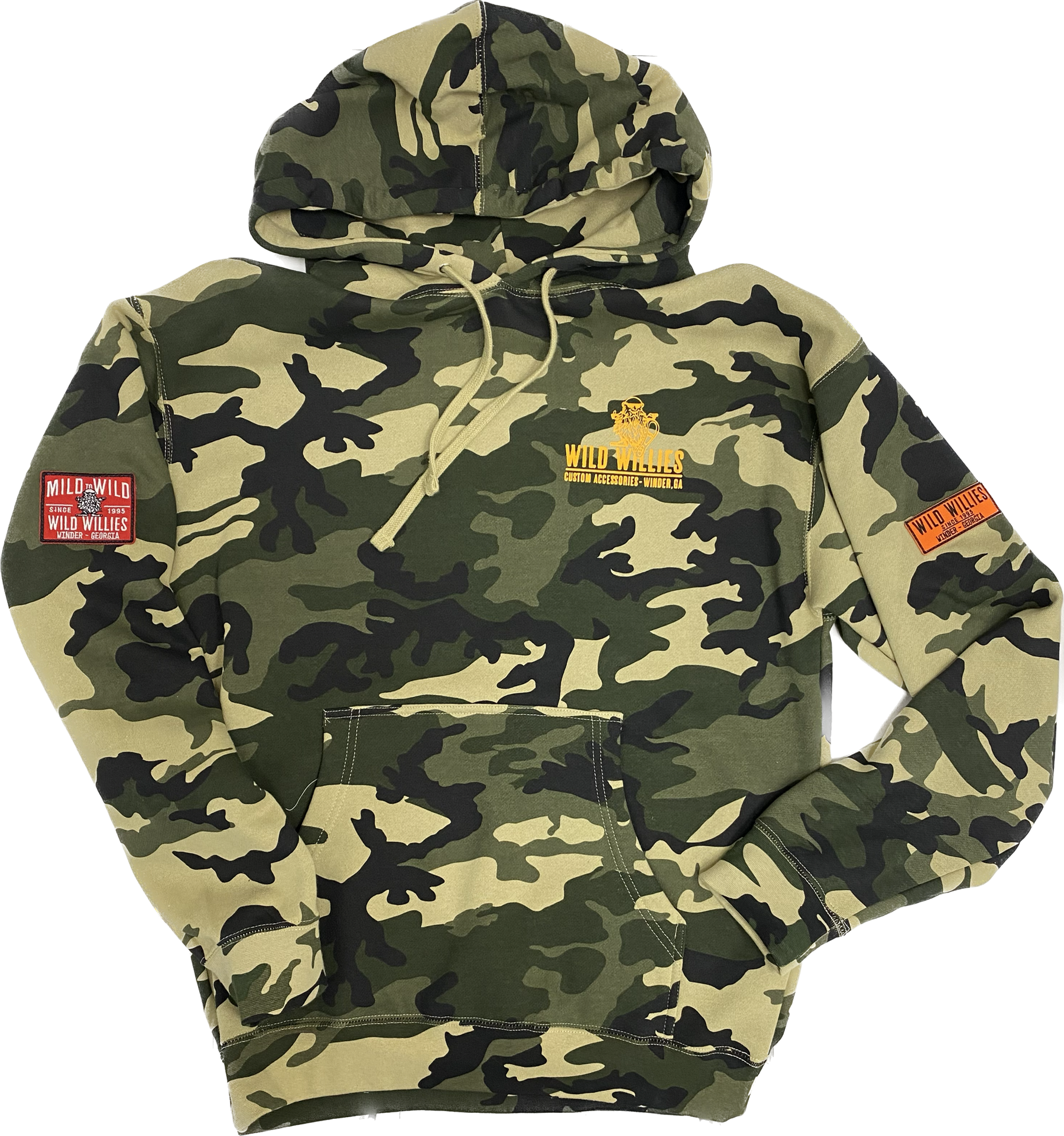 Wild Willies Limited Edition Hoodie- Camo Green