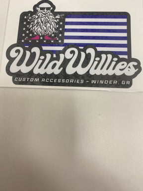 Wild Willies Flag Decal
