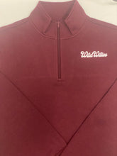 1/4 Zip Wild Willies Script Logo