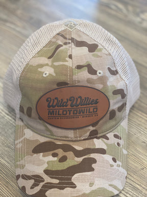 Multi Cam Leather Patch Hat Assortment