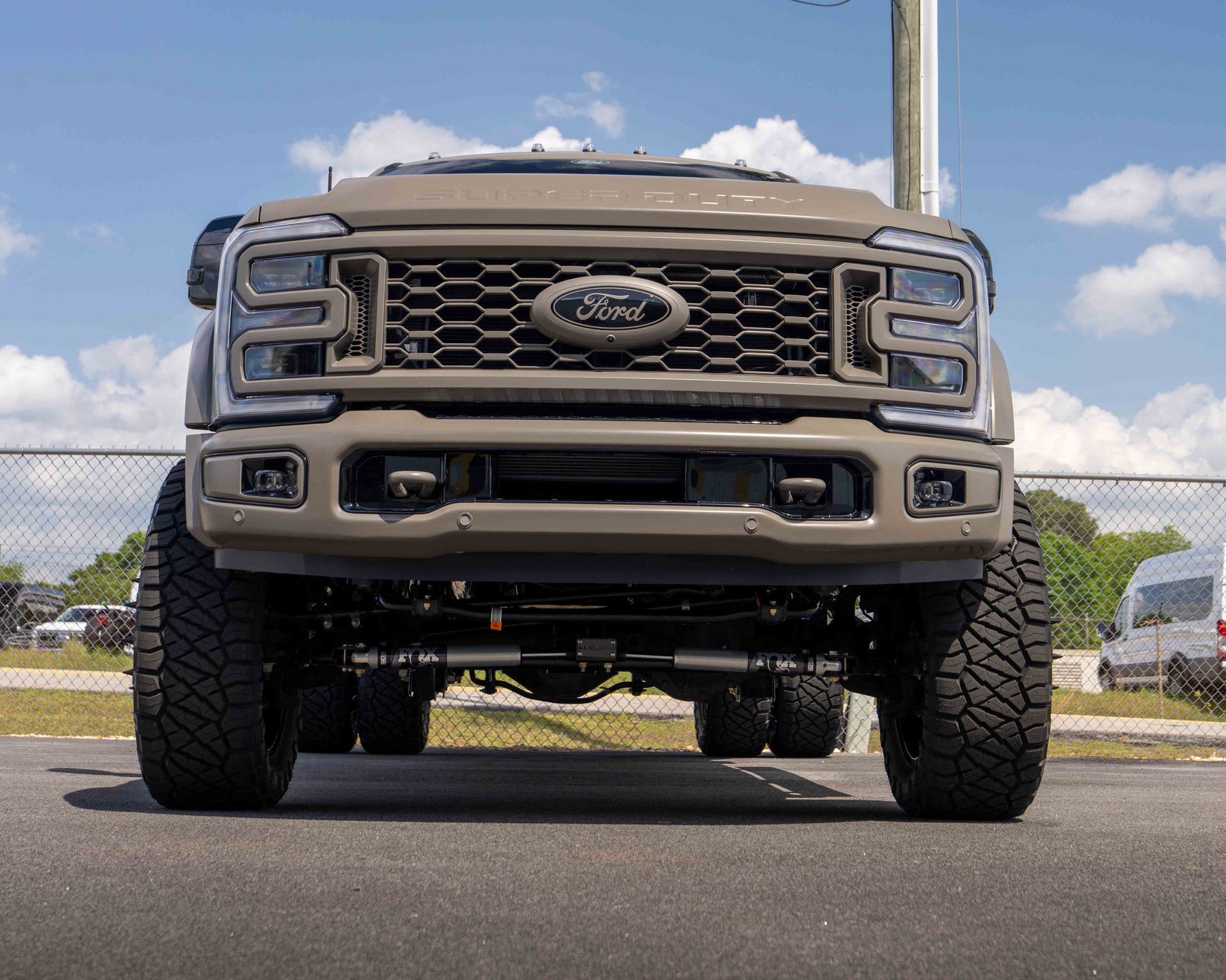 F450 platinum plus marsh gray Paint matched front grill
