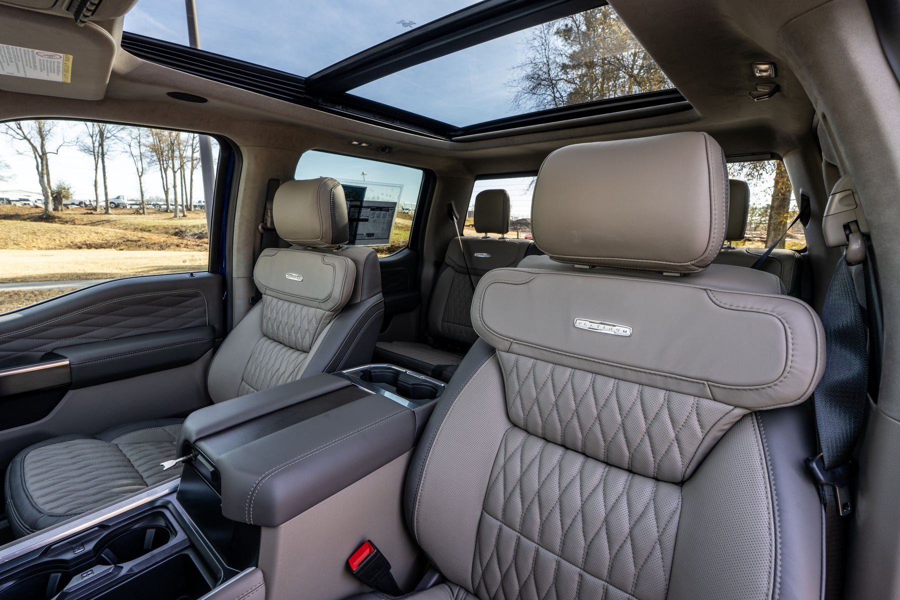 interior 2026 F-250 Platinum Plus