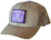 Willies Mild to Wild Purple Velcro Patch Hat