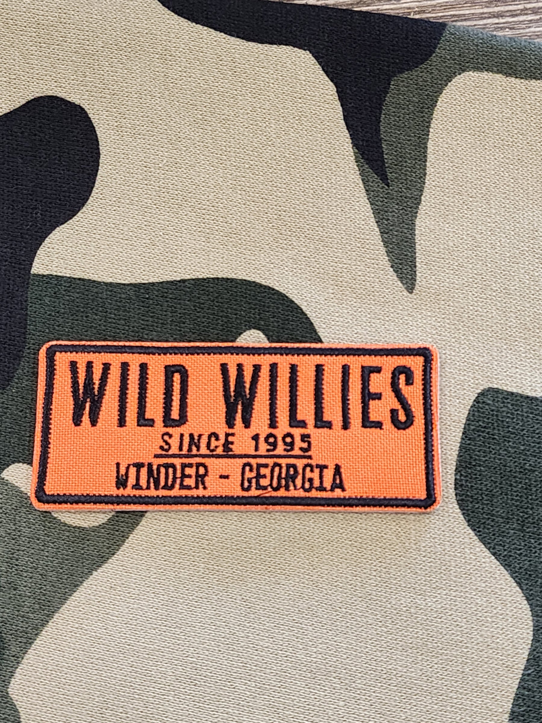 Wild Willies Orange and Black Patch Series