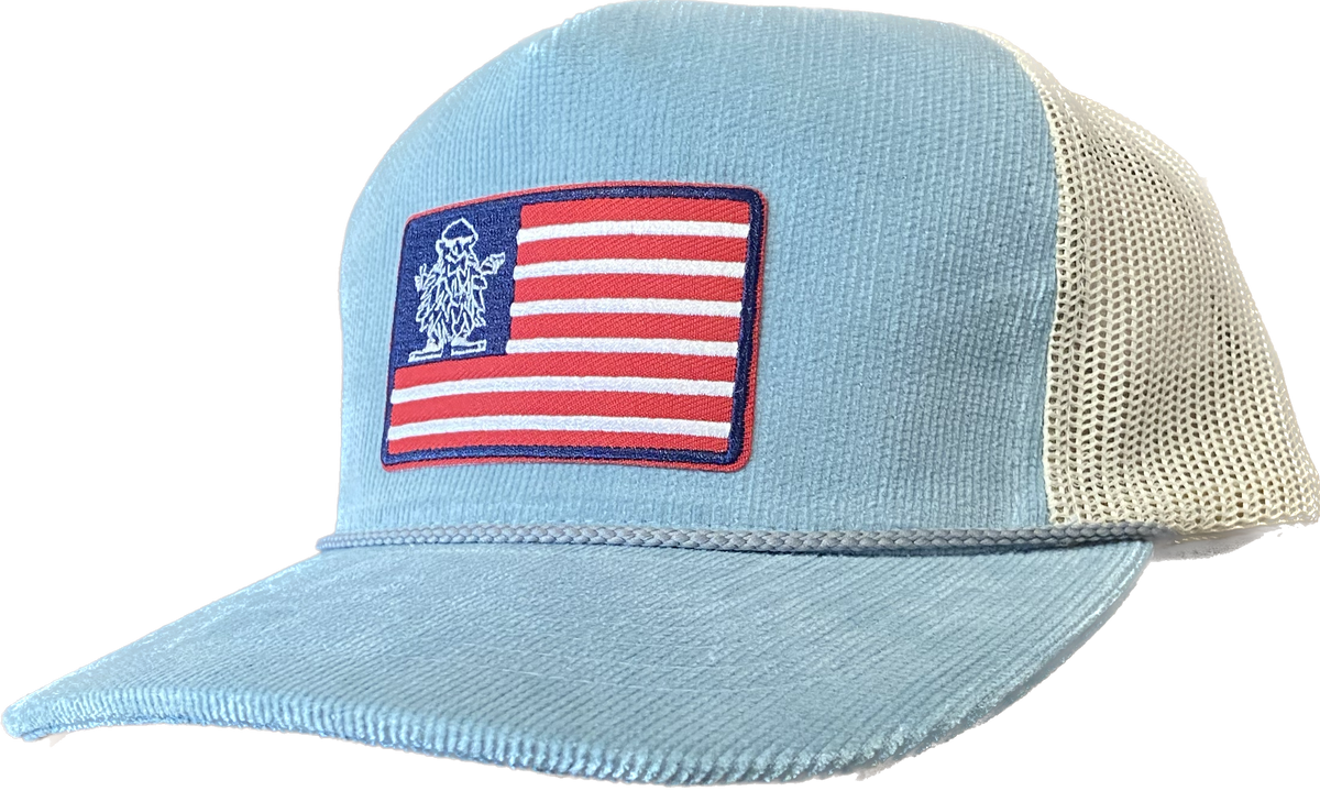 Willies USA Flag Courdaroy Trucker Hat